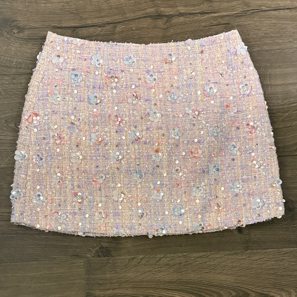 Alter’d State Beaded Tweed Skirt